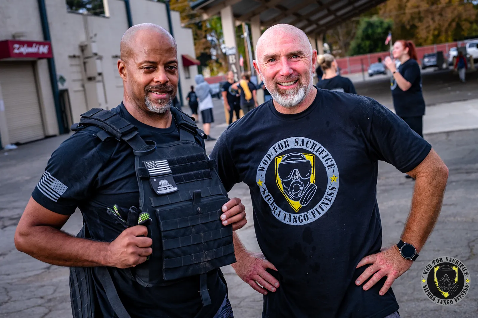 Two members at a Sierra Tango community event