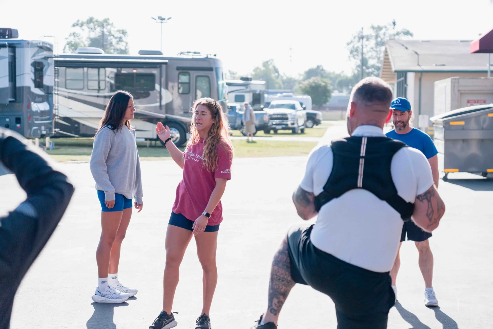 A coached workout at Sierra Tango Fitness